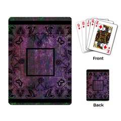 art nouveau deep purple playing cards - Playing Cards Single Design (Rectangle)