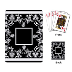 art nouveau black & white playing cards - Playing Cards Single Design (Rectangle)
