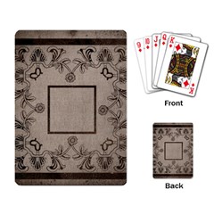 art nouveau mocha playing cards - Playing Cards Single Design (Rectangle)