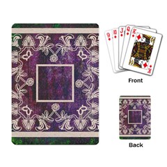 art nouveau purple lace playing cards - Playing Cards Single Design (Rectangle)