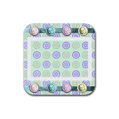 baby coaster - Rubber Coaster (Square)