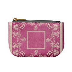 art nouveau pink lace mini coin purse