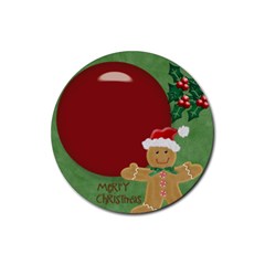 Christmas - Rubber Coaster (Round)