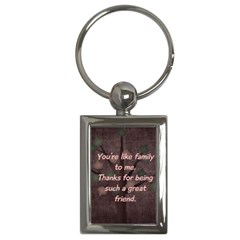 Harmony Family Friend Keychain - Key Chain (Rectangle)