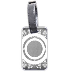 GREY LACE LUGGAGE TAG - Luggage Tag (two sides)