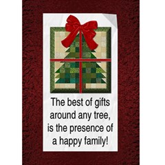 Happy Family Christmas Card - Greeting Card 5  x 7 