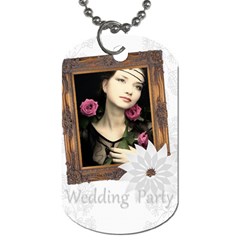wedding party - Dog Tag (Two Sides)