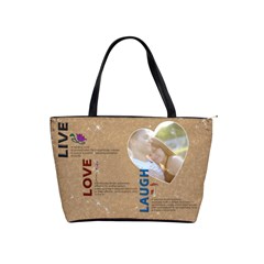 Live Love Laugh Shoulder Bag - Classic Shoulder Handbag