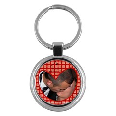 Red heart - Key chain - Key Chain (Round)