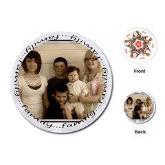 Round family cards - Playing Cards Single Design (Round)