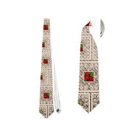 Art Noiveau poppies tie - Necktie (Two Side)