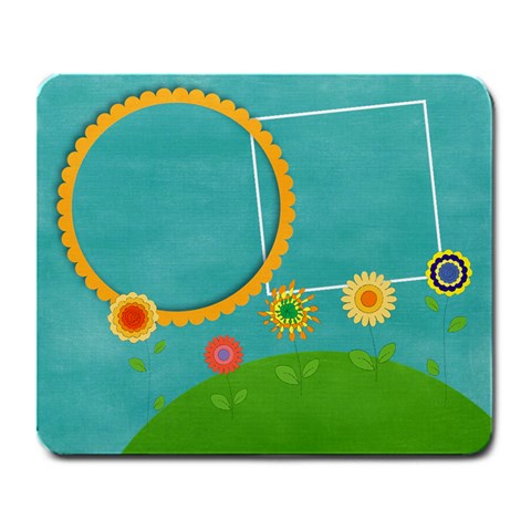Flowers & Sun Mousepad By Mikki Front