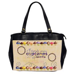 chocolate Cupcakes friends  oversized handbag - Oversize Office Handbag (2 Sides)