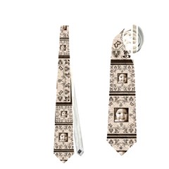 Art Nouveau latte scrolls double sided tie - Necktie (Two Side)
