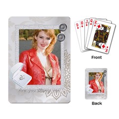 wedding card - Playing Cards Single Design (Rectangle)