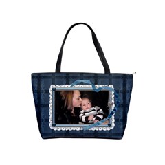 Blue Family Shoulder Handbag - Classic Shoulder Handbag