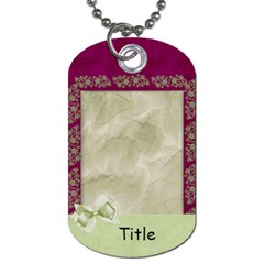 Glorious Spring Floral2 Dog Tag - Dog Tag (One Side)