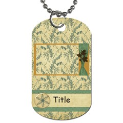 Framing Autumn Leaves Dog Tag - Dog Tag (One Side)