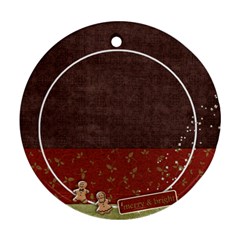 Merry ornament - Round Ornament (Two Sides)