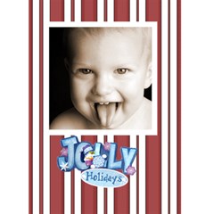 Jolly holidays 2 Christmas Card - Greeting Card 5  x 7 