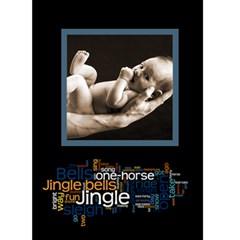 Jingle Bells Christmas card - Greeting Card 5  x 7 