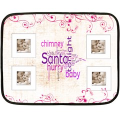Santa Baby Chocolate Pink Mini Fleece - Fleece Blanket (Mini)