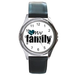 Love my family watch - Round Metal Watch