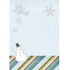 Snowman Holiday Card - Greeting Card 5  x 7 