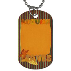 Sweet Harvest Autumn Leaves Tag - Dog Tag (One Side)