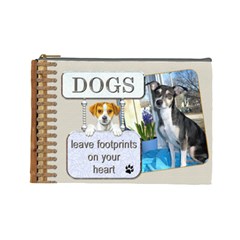 Dogs Large Cosmetic Case - Cosmetic Bag (Large)