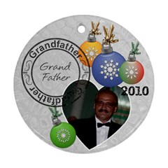Grandfather Christmas Ornament - Round Ornament (Two Sides)