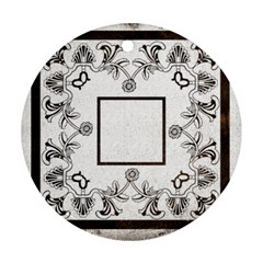 art nouveau monochrome round single side ornament - Ornament (Round)
