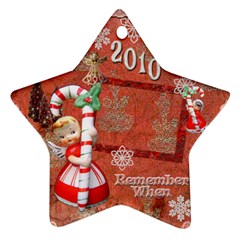 Angel Blonde Remember when 2023 ornament 31 - Ornament (Star)
