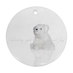 BEAR ORNAMENT - Round Ornament (Two Sides)