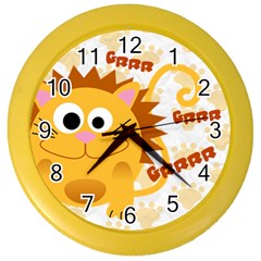 Animaland clock 03 - Color Wall Clock