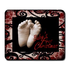 Baby s First Christmas mousemat 1 - Large Mousepad