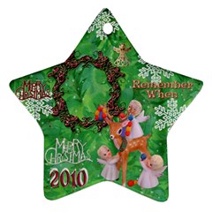 Angels reindeer remember when 2010 ornament 153 - Ornament (Star)