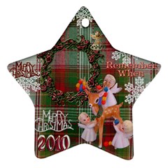 Angels reindeer remember when 2010 ornament 154 - Ornament (Star)