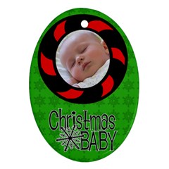 Baby Christmas - Ornament - Oval Ornament (Two Sides)