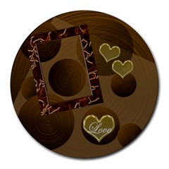 Love Heart 19 round mousepad