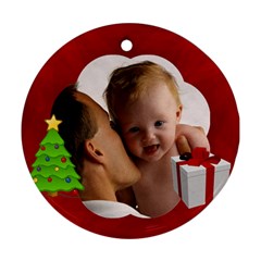 Custom Personalized Photo Ornament - Round Ornament (Two Sides)