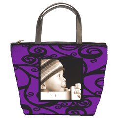 fantasia classic purple bucket bag