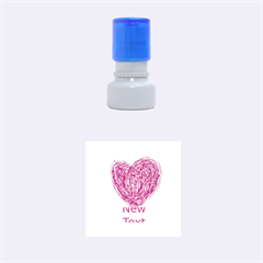 heart - Rubber Stamp Round (Small)