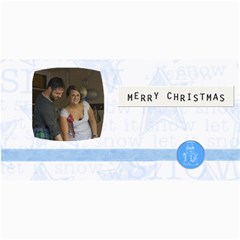 Blue Christmas Photo Card - 4  x 8  Photo Cards
