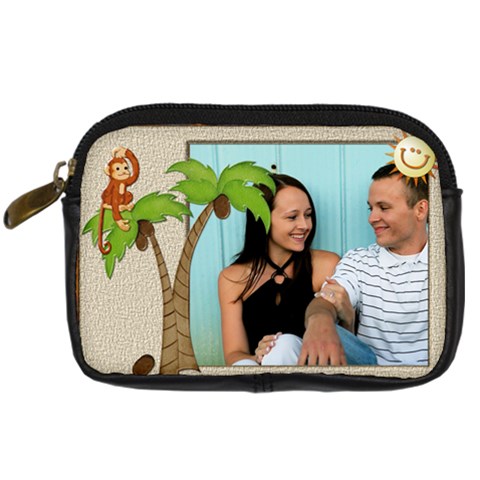 Tropical Vacation Digital Leather Camera Case By Lil Front