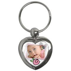 Baby pink - Key chain - Key Chain (Heart)