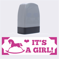 It s A Girl Rubber Stamp - Name Stamp