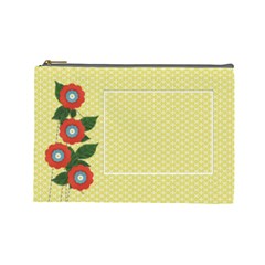 Cosmetic Bag (Large) -template-flowers