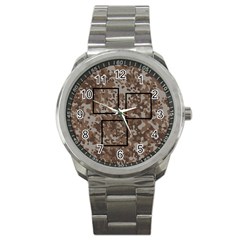 desert camo mini frame watch - Sport Metal Watch