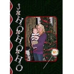 Ho Ho Ho Chrome Christmas Card - Greeting Card 5  x 7 